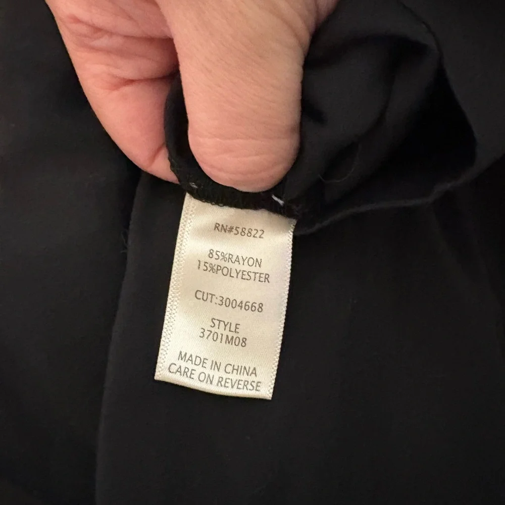 Max Studio Black Elastic Waist Pants - Picture 4 of 4